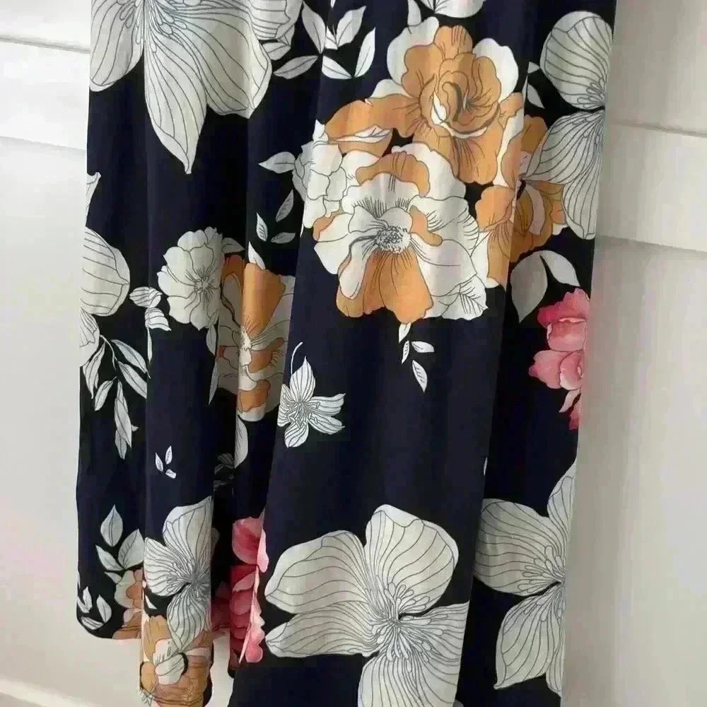 Vintage Style Navy Floral Dress - Picture 11 of 12